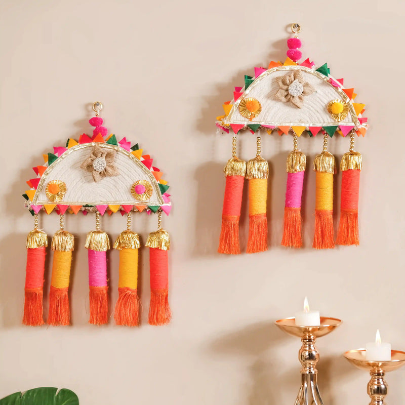 Multicolour Decorative Wall Hanging Set of 2