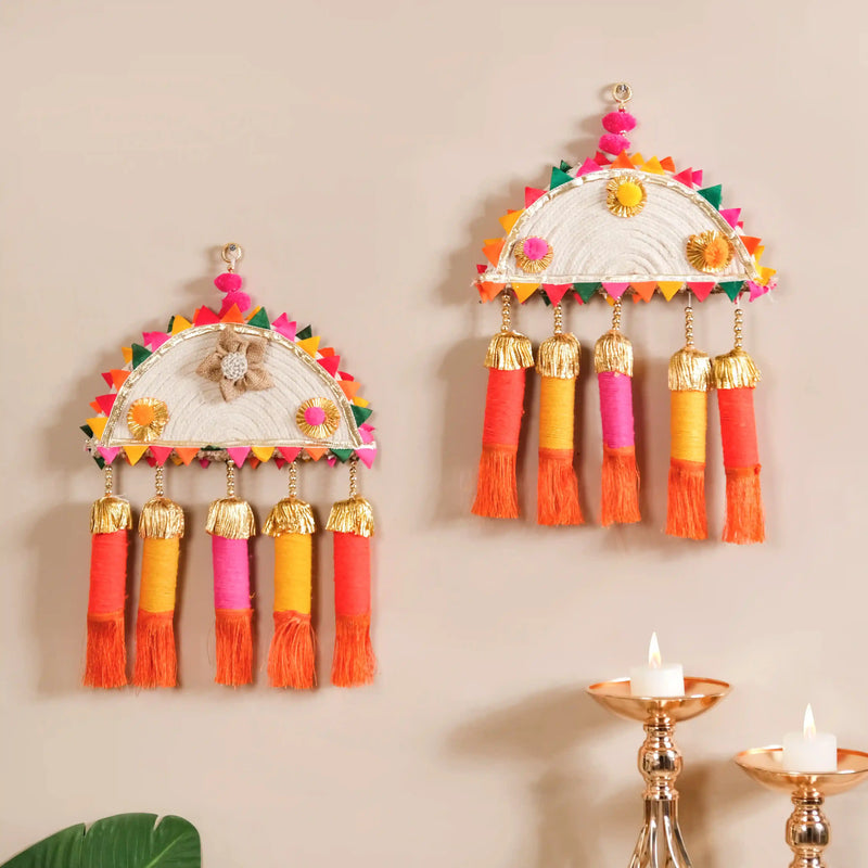 Multicolour Decorative Wall Hanging Set of 2