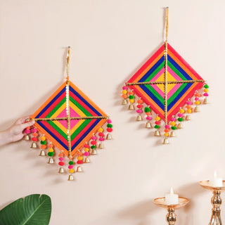 Vibrant Kite Wall Hanging Set of 2