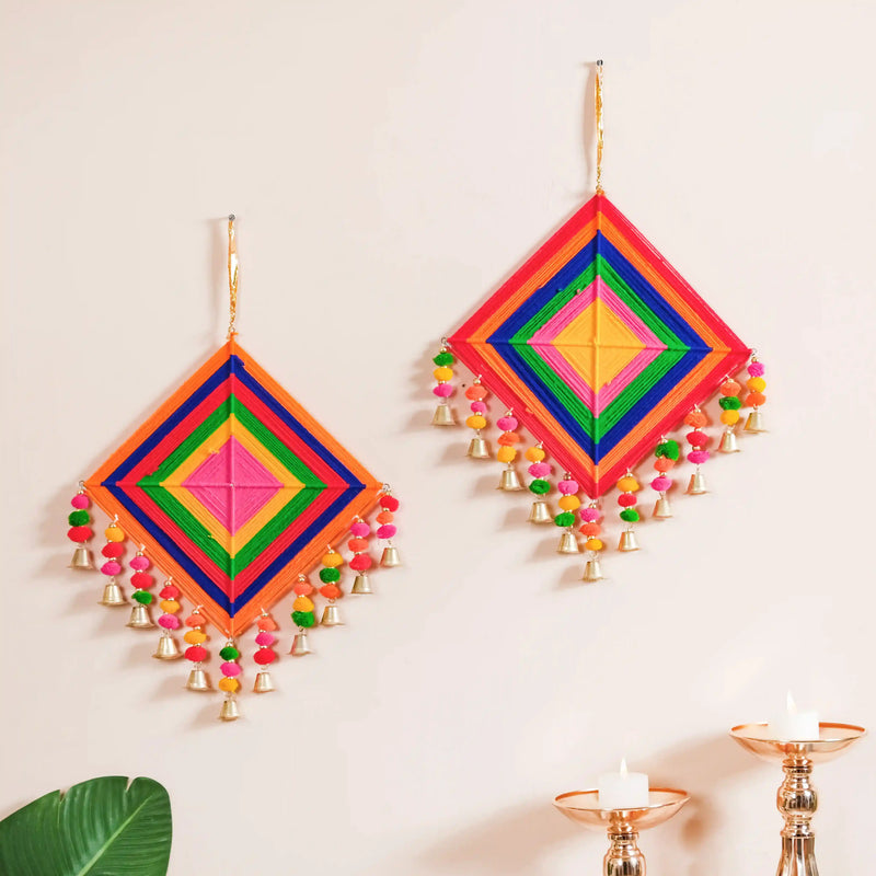 Traditional Organic Wall Hanging Set of 2