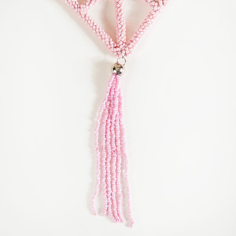 Beaded Christmas Ornament Set of 2- Wall decor, christmas decor, colourful decor, christmas ornaments