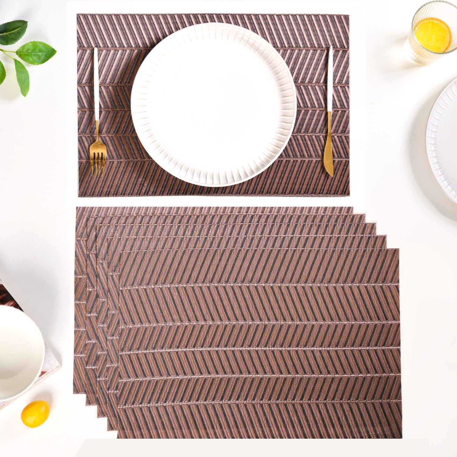 Walnut Weave Placemat Set Of 6