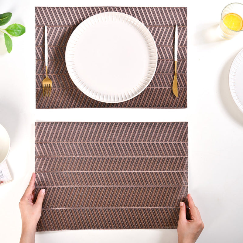 Walnut Weave Placemat Set Of 6