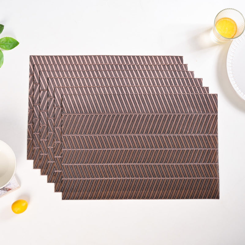 Walnut Weave Placemat Set Of 6