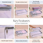 Wardrobe Organiser Storage Bag Duo In Grey