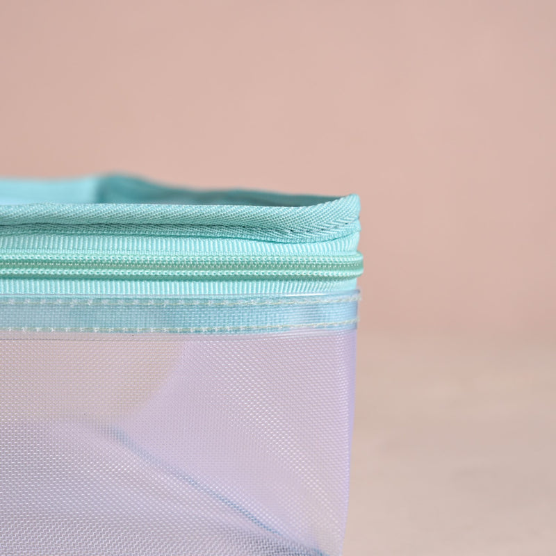 Wardrobe Organiser Storage Bags Pair In Aqua Green