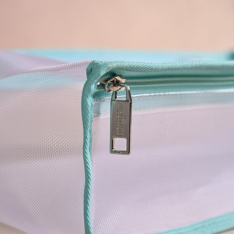 Wardrobe Organiser Storage Bags Pair In Aqua Green