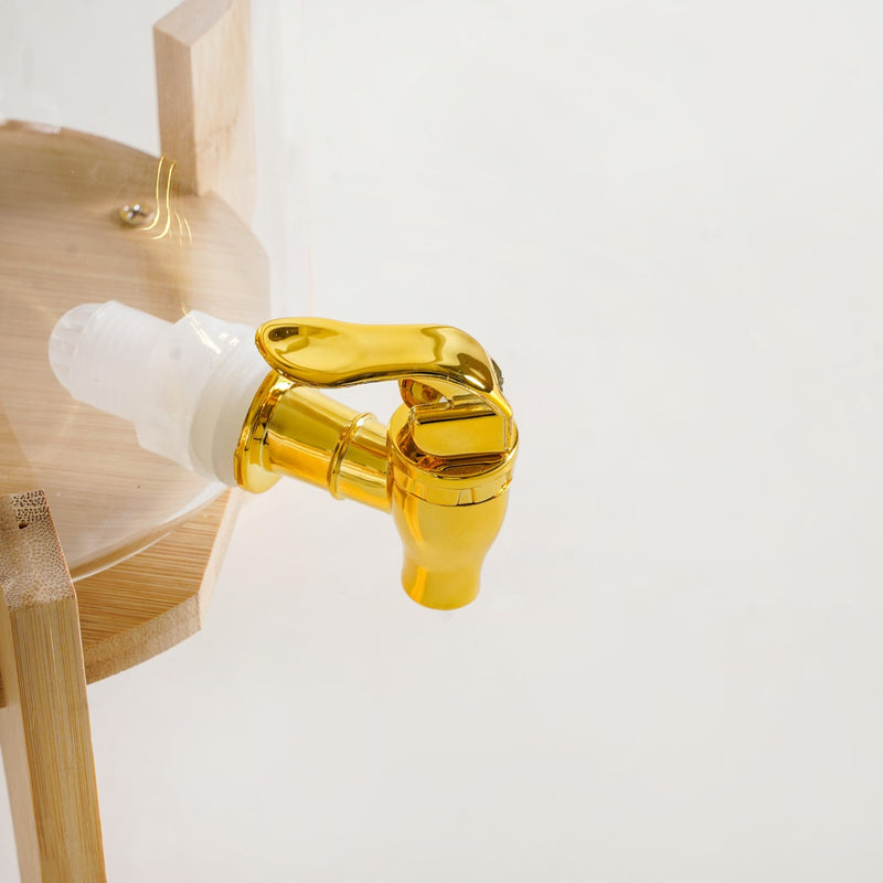 Water Dispenser With Bamboo Stand 2600ml