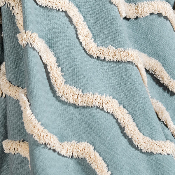 Wave And Weave Pure Cotton Throw