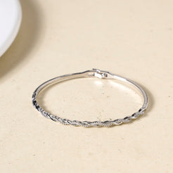 Waves And Swirls Silver Bracelet