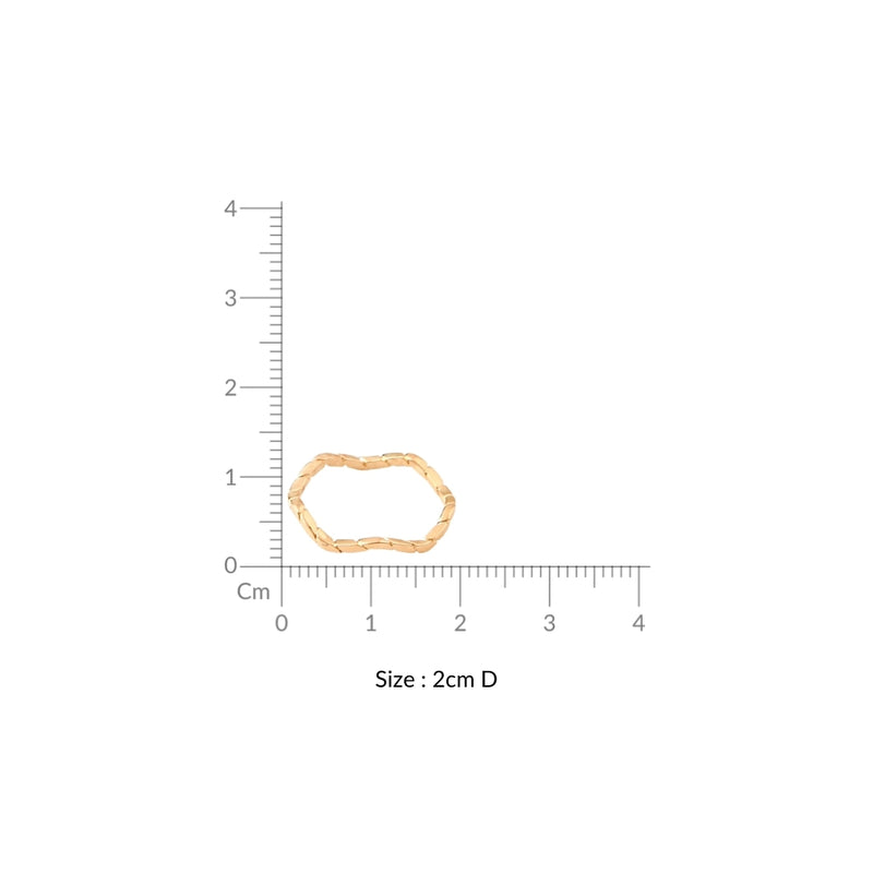 Wavy Minimal Gold Ring