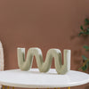 Frosted Wave Ceramic Flower Vase
