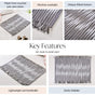 Dark Grey Weave Rope Floor Mat 85x62cm