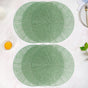 Web Style Green Dining Mat Set Of 6