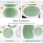 Web Style Green Dining Mat Set Of 6