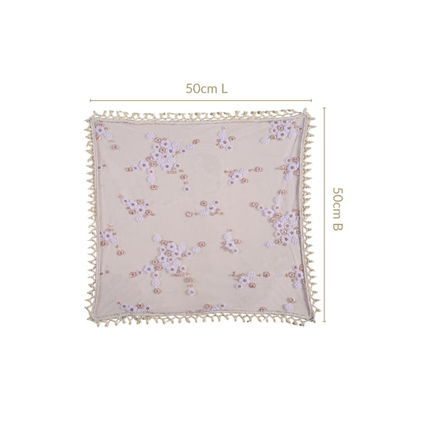 Wedding Floral Thali Cover Set Of 2 Lavender