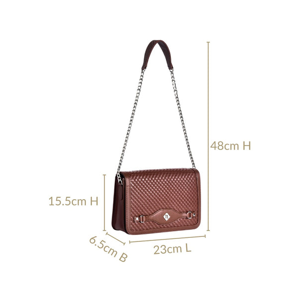 Soi Tresse Menue Brown Sling Bag