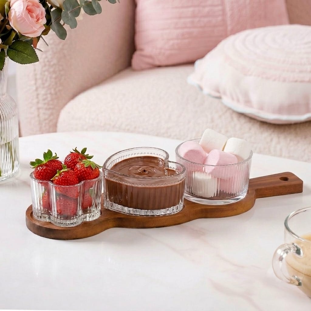 Triple Treat Platter With Bowl Set Of 4