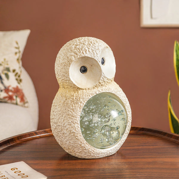 Owl Crystal Belly Tabletop Accent Large