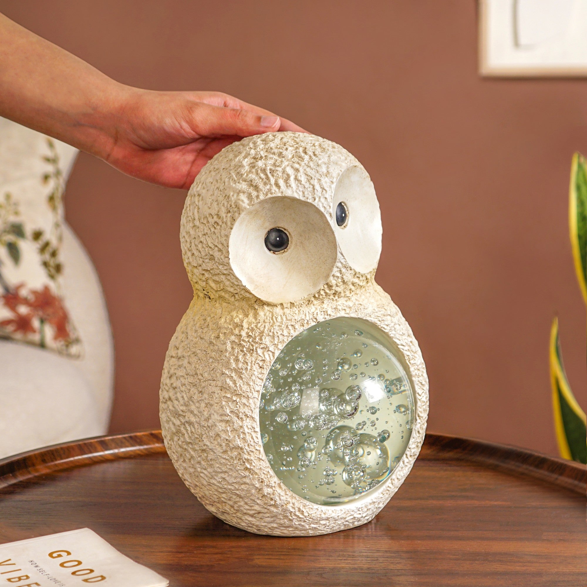 【未使用品】 little owl Whimsical Owl Tabletop Accent Large Online - Premium Decor Object