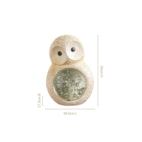 Owl Crystal Belly Tabletop Accent Large