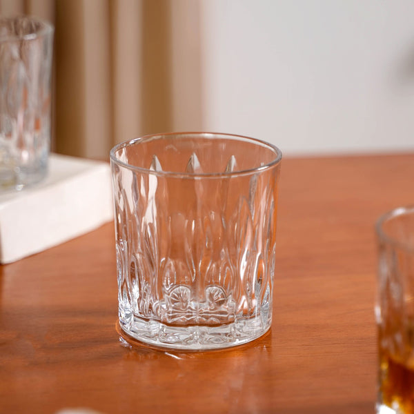 Set Of 6 Luxury Engraved Whiskey Scotch Glass 240ml