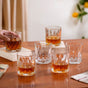 Set Of 6 Luxury Engraved Whiskey Scotch Glass 240ml