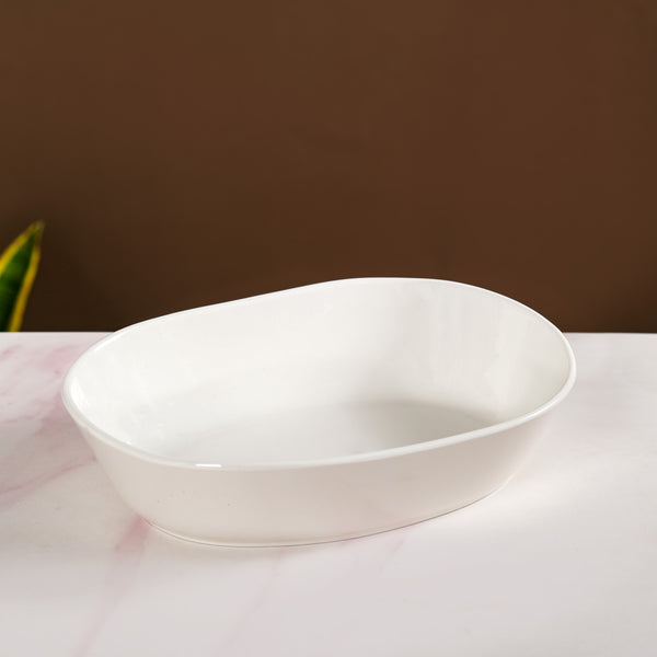 White 3 Tier Ceramic Fruit Bowl With Stand