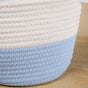 White And Blue Basket Set Of 2