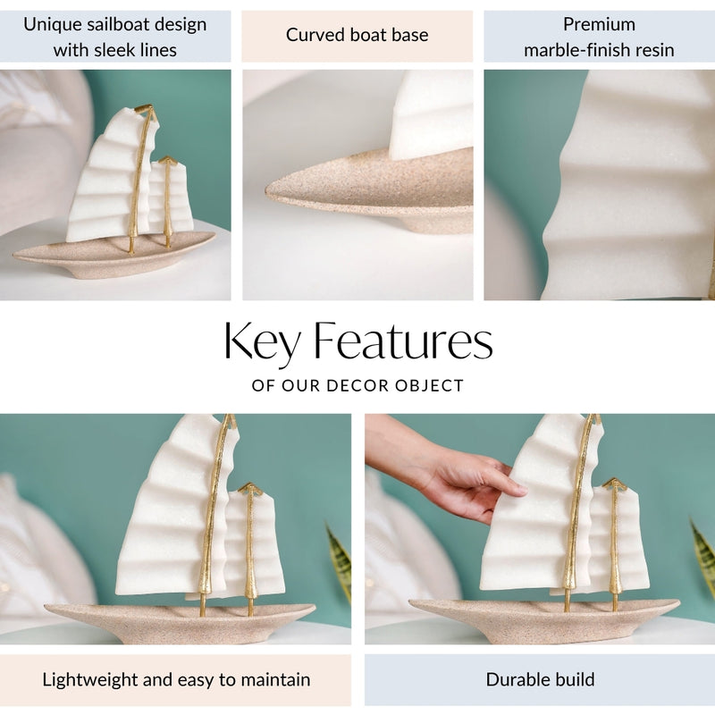 White Catamaran Showpiece