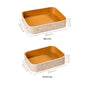 White Organiser Tray Quadrata Pattern Set Of 2