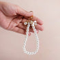 White Pearl Keychain With Lobster Clasp