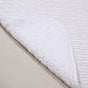 White Ribbed Cotton Reversible Floor Mat 82x50cm