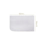 White Ribbed Cotton Reversible Floor Mat 82x50cm