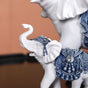 Mother & Baby White Elephant Decor Showpiece