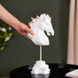 White Horse Decor Showpiece With Stand Large