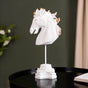 White Horse Decor Showpiece With Stand Large