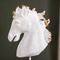 White Horse Decor Showpiece With Stand Large