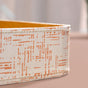 White Organiser Tray Quadrata Pattern Set Of 2