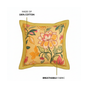 Wild Petals Embroidered Cotton Cushion Cover 40x40cm