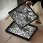Wildlife Print Desk Organizer Tray Square