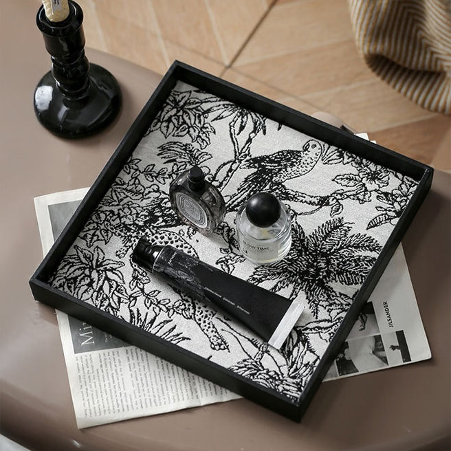 Wildlife Print Desk Organizer Tray Square