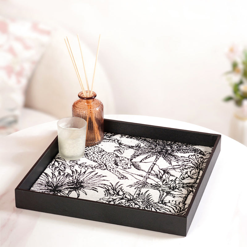 Wildlife Print Desk Organizer Tray Square