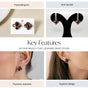 Wildly Chic Leopard Print Studs