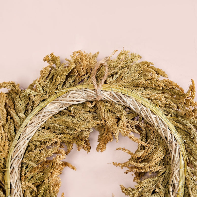 Winter Blush Pink Decorative Holiday Wreath
