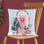 Winter Wonderland Embroidered Cushion Cover 40x40cm