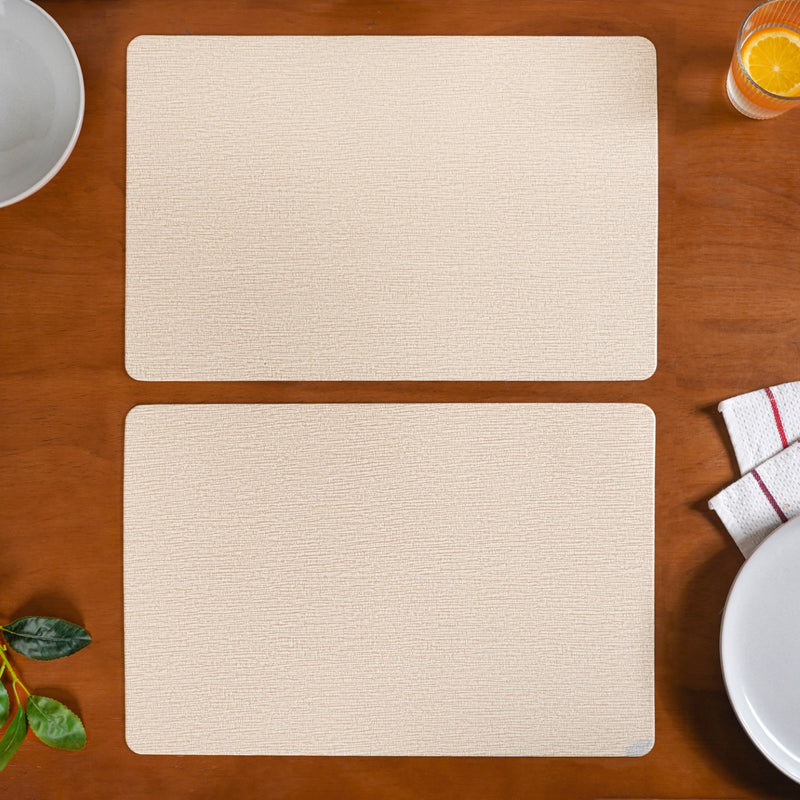 Wood Print Textile Print Placemat Set Of 6