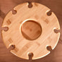 Wooden Wine Bottle And Glass Holder