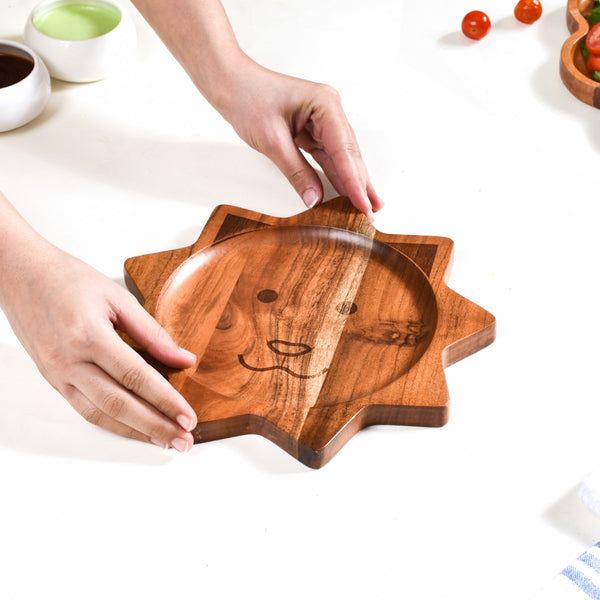 Lion Shaped Wooden Platter