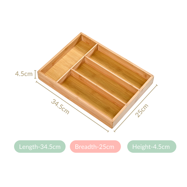 Wooden Kitchen Drawer Organiser For Cutlery